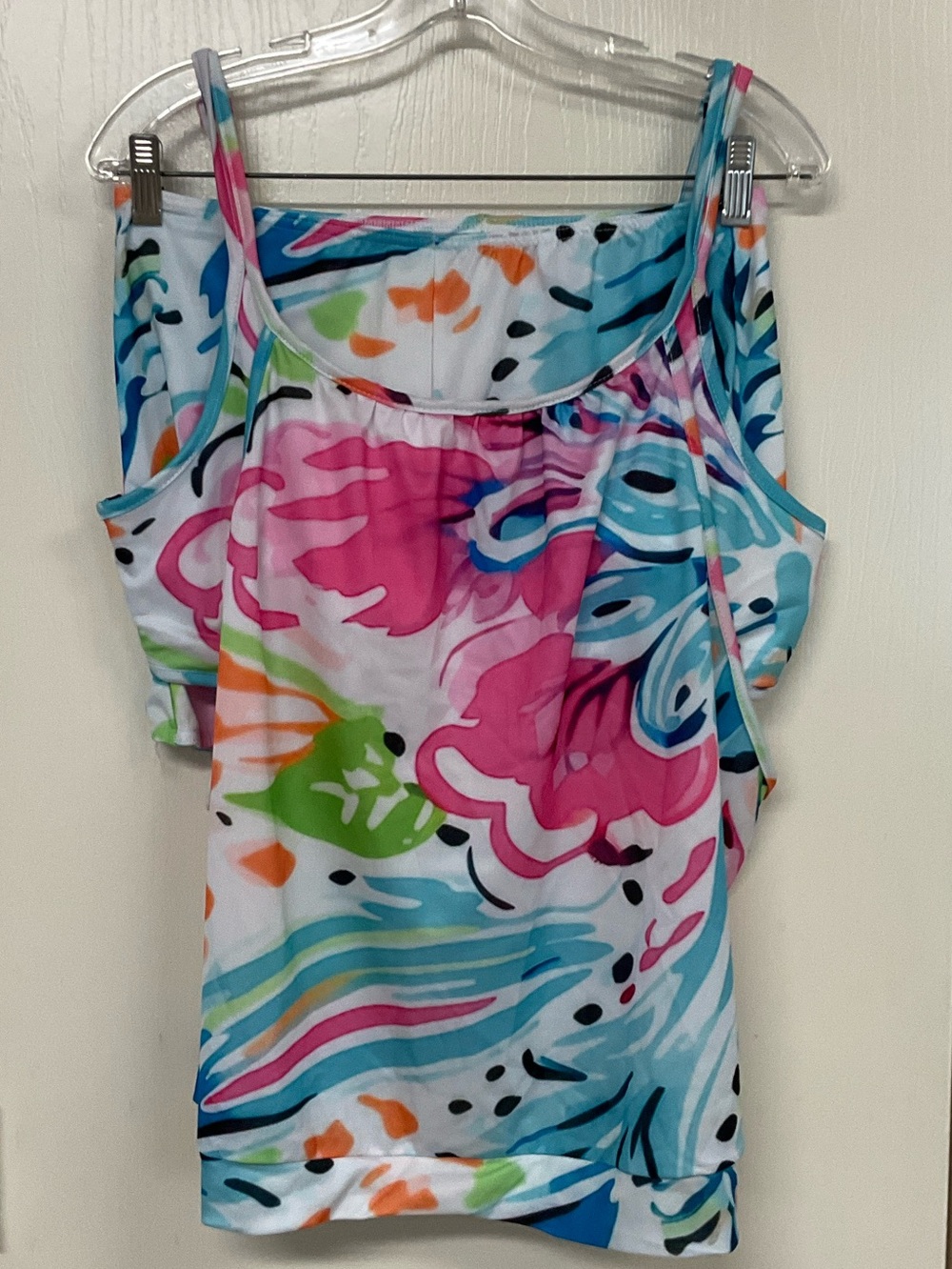 Women’s Multicolor Floral-Print Swim Tankini Top/Bottom